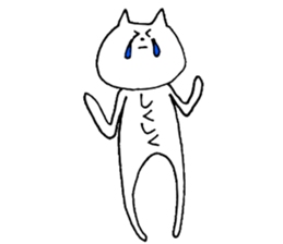 Cat says in belly sticker #12052103