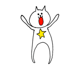 Cat says in belly sticker #12052124