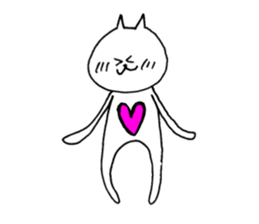 Cat says in belly sticker #12052125