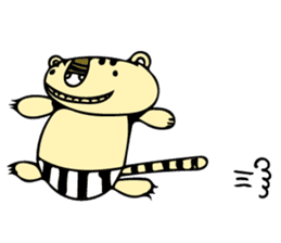 A Tiger Stripe-pants TORA-CCHI sticker #12052519