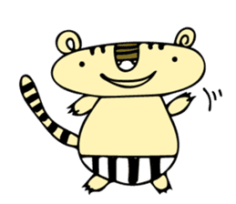 A Tiger Stripe-pants TORA-CCHI sticker #12052520