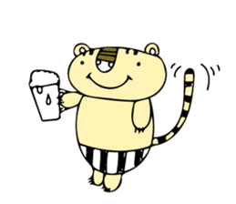 A Tiger Stripe-pants TORA-CCHI sticker #12052523