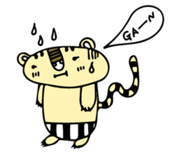 A Tiger Stripe-pants TORA-CCHI sticker #12052535