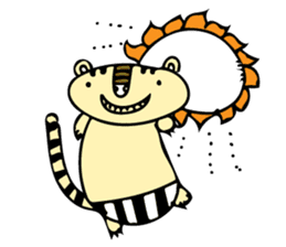 A Tiger Stripe-pants TORA-CCHI sticker #12052545