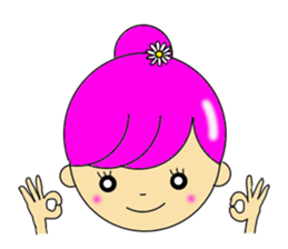 Dumplings hair's girls 2nd sticker #12053134