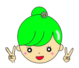 Dumplings hair's girls 2nd sticker #12053135