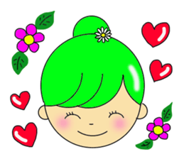 Dumplings hair's girls 2nd sticker #12053136