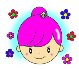 Dumplings hair's girls 2nd sticker #12053137