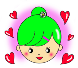 Dumplings hair's girls 2nd sticker #12053140