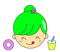 Dumplings hair's girls 2nd sticker #12053143