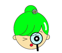 Dumplings hair's girls 2nd sticker #12053152