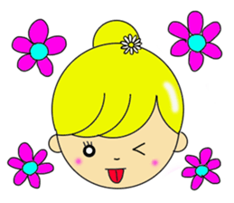 Dumplings hair's girls 2nd sticker #12053154