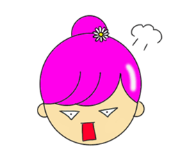 Dumplings hair's girls 2nd sticker #12053160