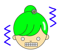 Dumplings hair's girls 2nd sticker #12053161