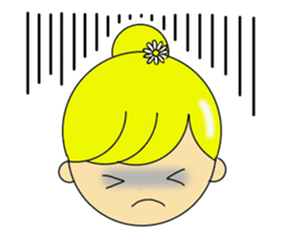 Dumplings hair's girls 2nd sticker #12053171