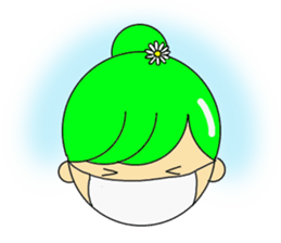 Dumplings hair's girls 2nd sticker #12053172