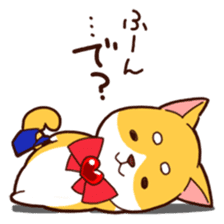 Go for it!! Police dog Mameshiba sticker #12053915