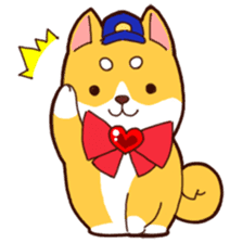 Go for it!! Police dog Mameshiba sticker #12053917