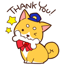 Go for it!! Police dog Mameshiba sticker #12053920