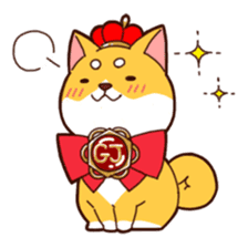 Go for it!! Police dog Mameshiba sticker #12053928