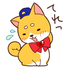 Go for it!! Police dog Mameshiba sticker #12053929