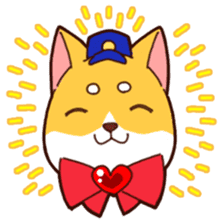 Go for it!! Police dog Mameshiba sticker #12053930