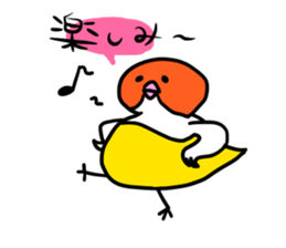 Beer belly bird sticker #12054811