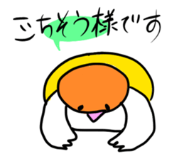 Beer belly bird sticker #12054814