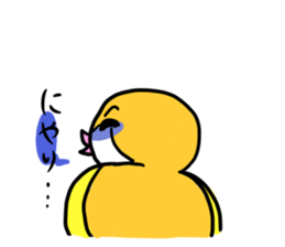 Beer belly bird sticker #12054815