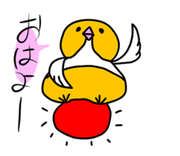 Beer belly bird sticker #12054820
