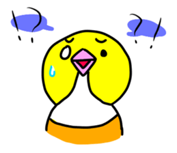 Beer belly bird sticker #12054822