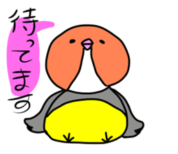 Beer belly bird sticker #12054830