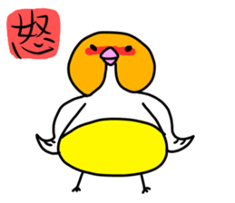 Beer belly bird sticker #12054836