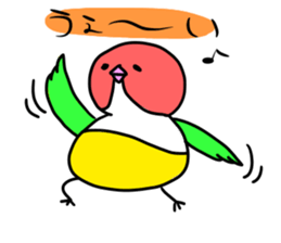 Beer belly bird sticker #12054839