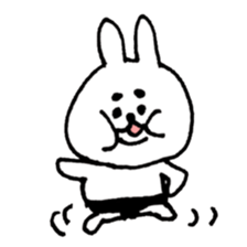 sumo rabbit life sticker #12054890