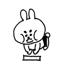 sumo rabbit life sticker #12054893