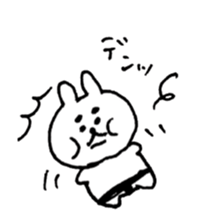 sumo rabbit life sticker #12054898