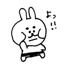 sumo rabbit life sticker #12054916