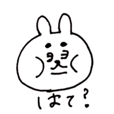 sumo rabbit life sticker #12054921