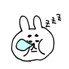 sumo rabbit life sticker #12054924