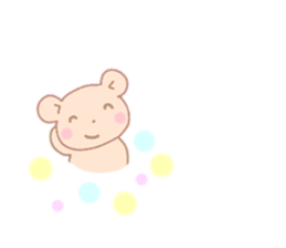Bear of the pale color . sticker #12055514