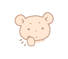 Bear of the pale color . sticker #12055515