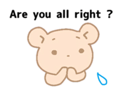 Bear of the pale color . sticker #12055516