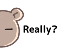 Bear of the pale color . sticker #12055518