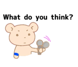 Bear of the pale color . sticker #12055519