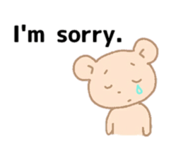 Bear of the pale color . sticker #12055522