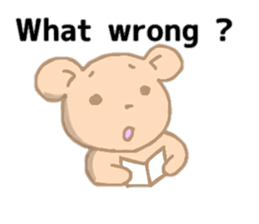 Bear of the pale color . sticker #12055525