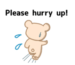 Bear of the pale color . sticker #12055529