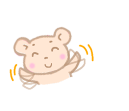 Bear of the pale color . sticker #12055531