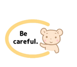 Bear of the pale color . sticker #12055532